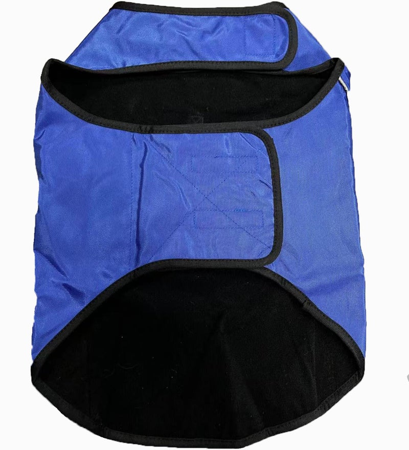 WINBATE Dog Anxiety Jacket- Keep Calmig Vest Thunder Coat with D-Ring and Training Handle for Smaller Dogs(Blue) - Image 1